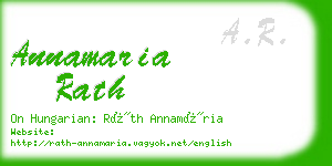 annamaria rath business card